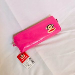2010 Paul Frank Hot Pink Leather Pencil Case 👛💘
